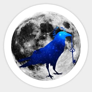 Starry starry crow. Sticker